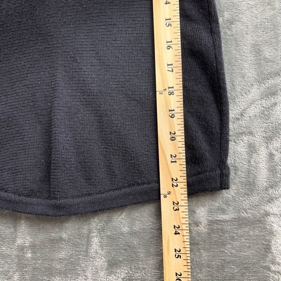 Lululemon Cabin Yogi Long Sleeve Black / Heathered Dark Grey Women 2 Athleisure - Picture 10 of 12